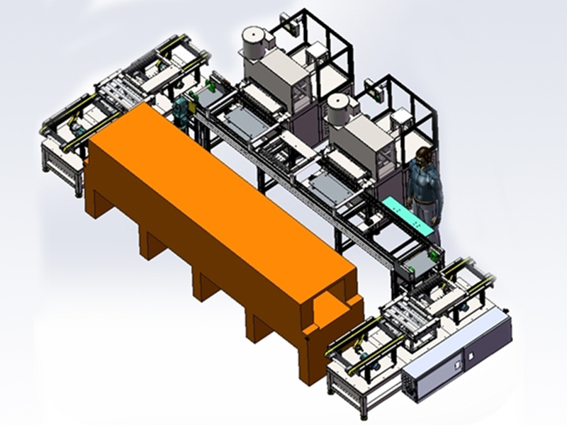仿生魚(yú)餌全自動(dòng)噴漆線